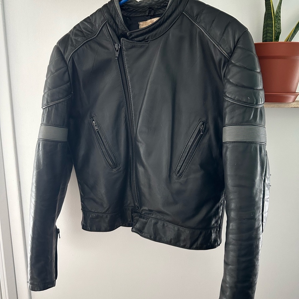 VINTAGE - Wolff Moto Jacket - Real Canadian Leather